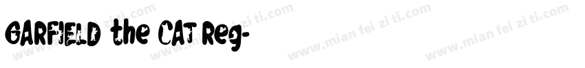GARFIELD the CAT Reg字体转换